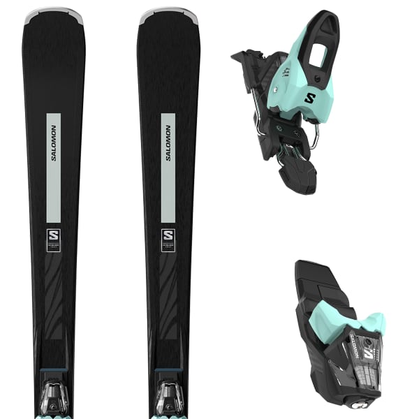 Pack ski SALOMON S/MAX N°10 XT + M10 GW L80 BLACK / WHITE MOSS MET
