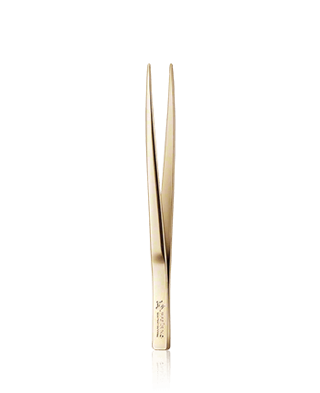Pfeilring Pinzetten Pinzette spitz, vergoldet 8 cm 1-Stück
