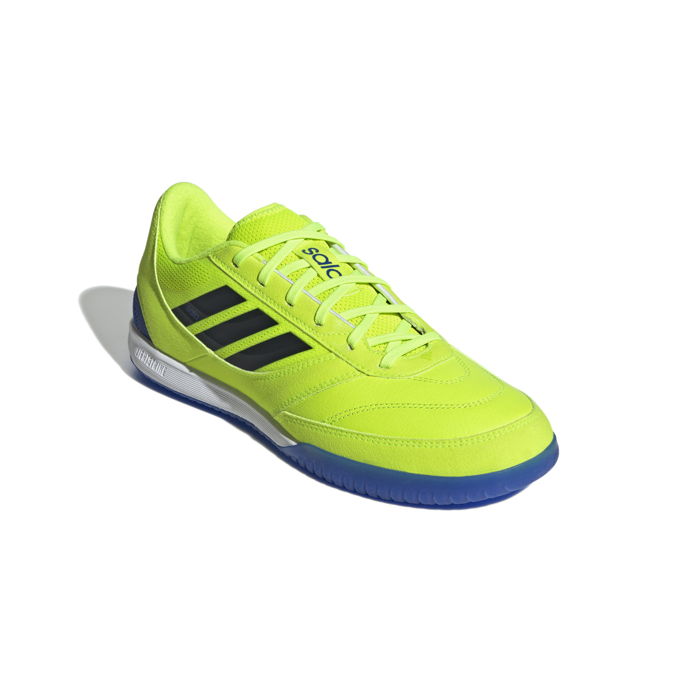 Adidas Top Sala Competition II Zaalvoetbalschoenen (IN) Neongeel Zwart Blauw