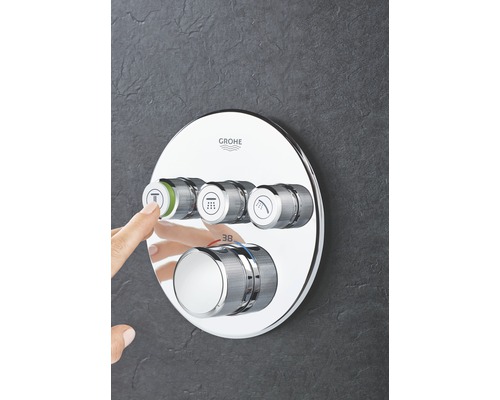 GROHE douchekraan met thermostaat GROHTHERM SMARTCONTROL chroom 29121000