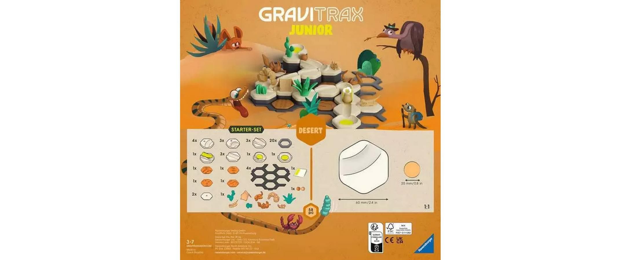 Ravensburger Kugelbahn »GraviTrax Junior Starter Set S My Desert«