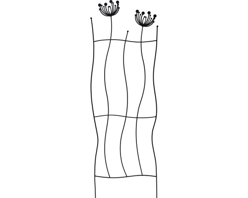 Lafiora Paardenbloem Metalen Trellis 48 x 150 cm Zwart