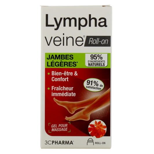 3C Pharma Lymphaveine Roll-on Jambes Légères