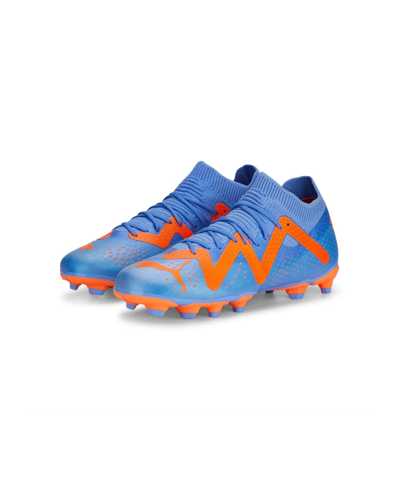 PUMA FUTURE Match FG/AG Supercharge Kids Blau Orange F01
