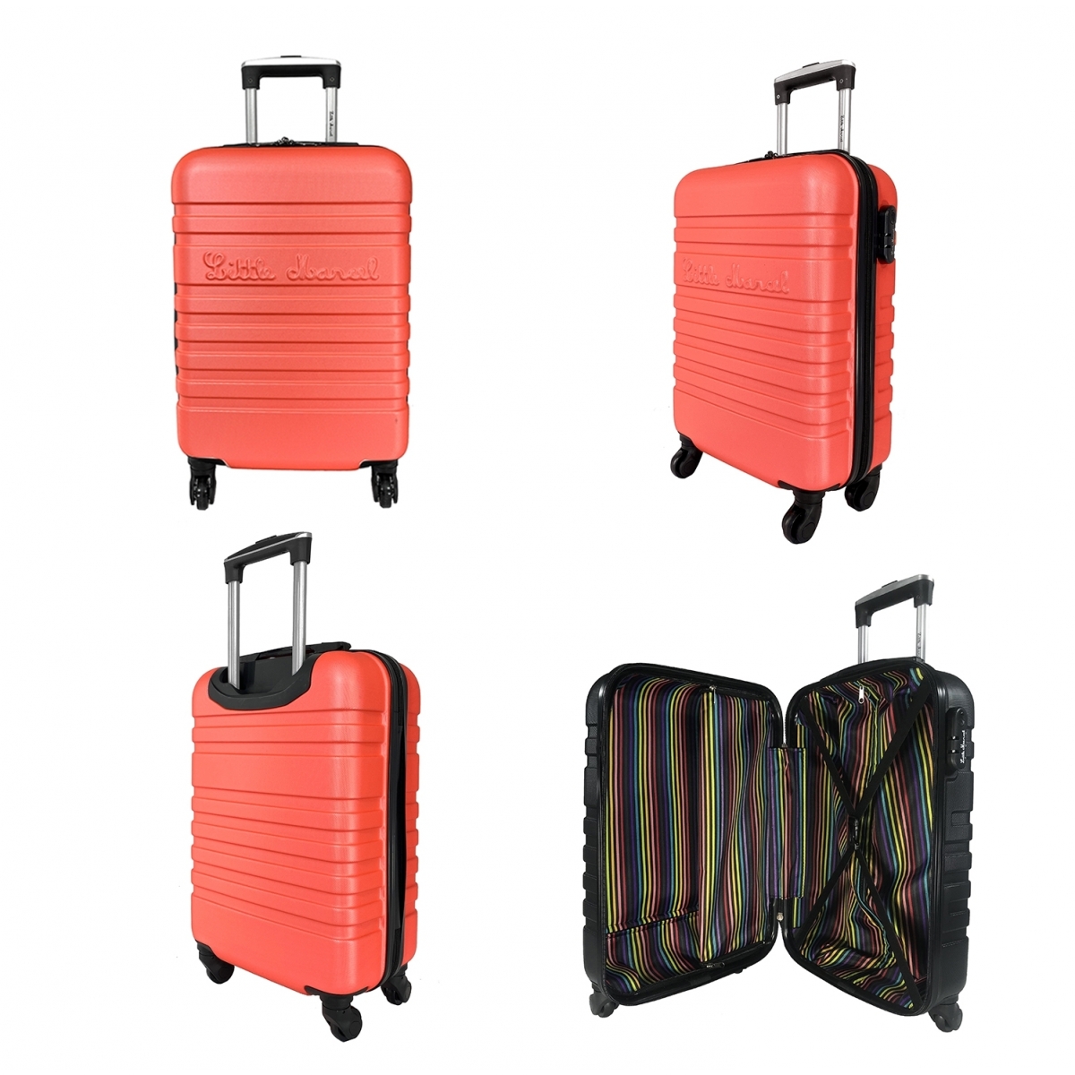 Little Marcel Lot 3 valises dont 1 valise cabine rigides  Little Marcel ABS