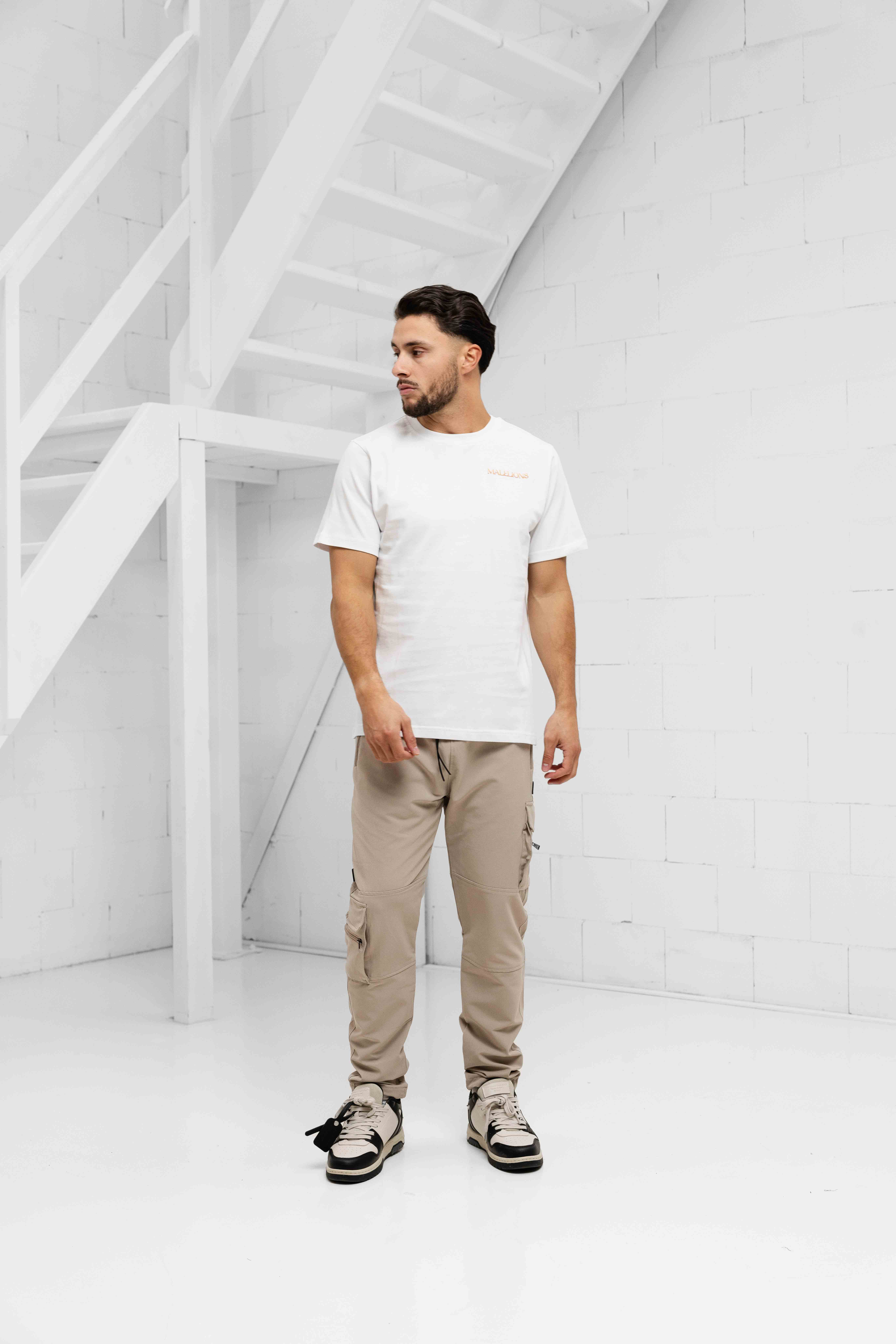 Malelions Amazon T-Shirt Heren Wit