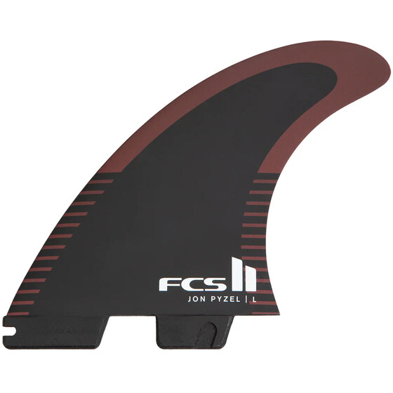 FCS II Pyzel PC Medium Black/Shiraz Tri Retail Fins