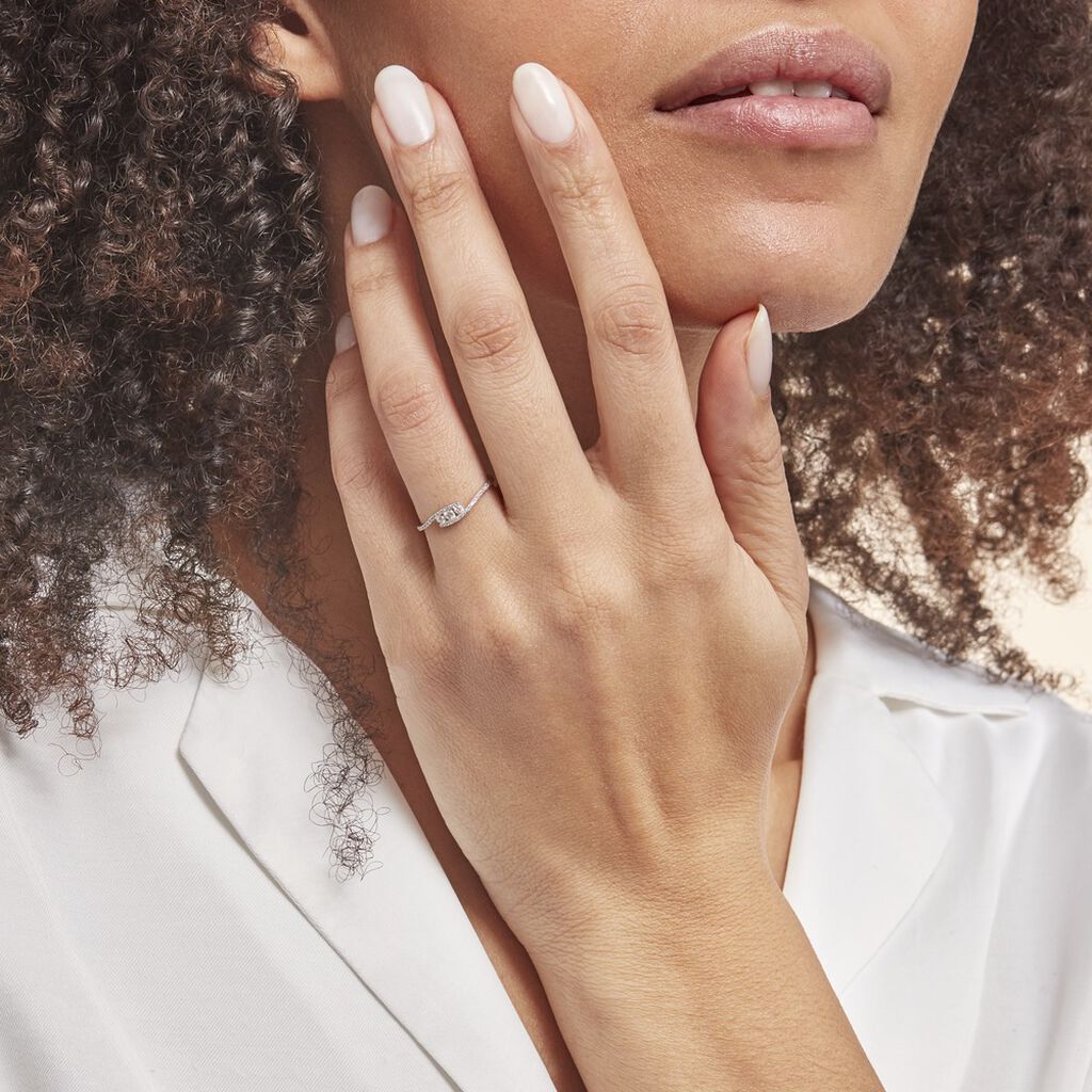 Bague Eternite Or Blanc Diamant