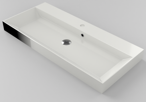 Fontana Kolo wastafelmeubel beach eiken 100cm glans witte wastafel 1 kraangat met ronde spiegel