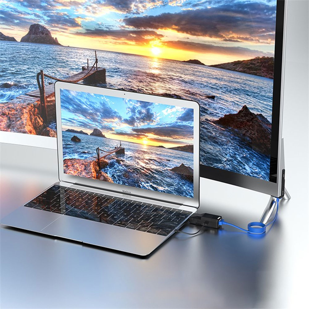(2er Set) HDMI auf LAN RJ45 Transmitter / Receiver Verlängerungs Adapter mit 1080p bis zu 50m - Schwarz