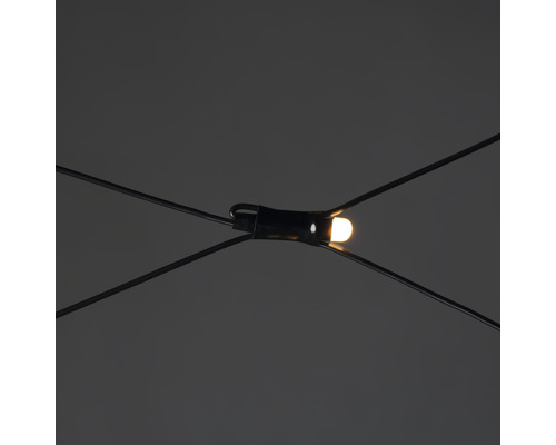 Buitenlichtgordijn Konstsmide Micro LED lichtnet 2 x 2 m + 10 m aansluitdraad 64 LED's lichtkleur amber