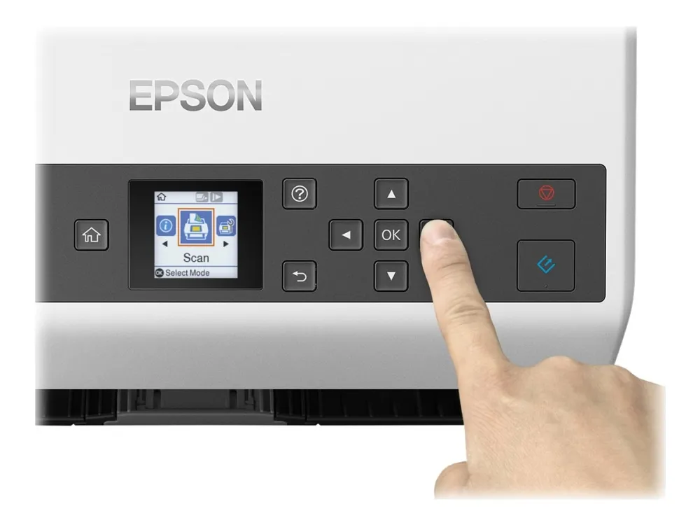 Epson WorkForce DS-870 - Dokumentscanner - Contact Image Sensor (CIS) - Duplex - A4 - 600 dpi x 600 dpi - op til 65 ppm (mono) / op til 65 ppm (farve) - ADF (100 ark) - op til 7000 scanninger pr. dag - USB 3.0