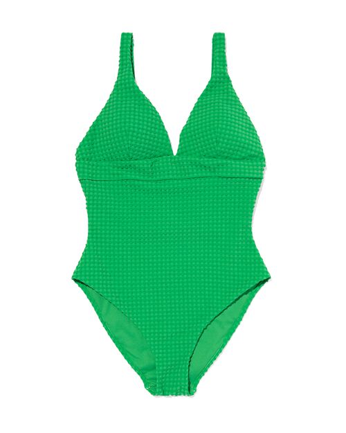 maillot de bain femme fermeture dans le dos vert