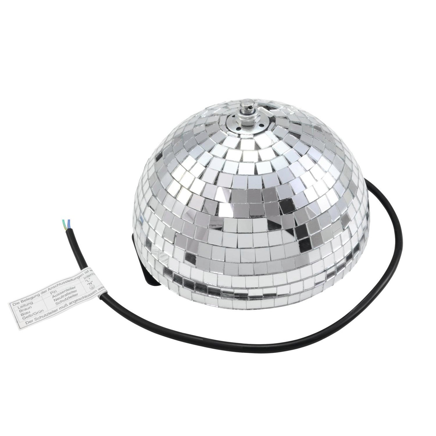 Eurolite halve spiegelbol 20cm met motor