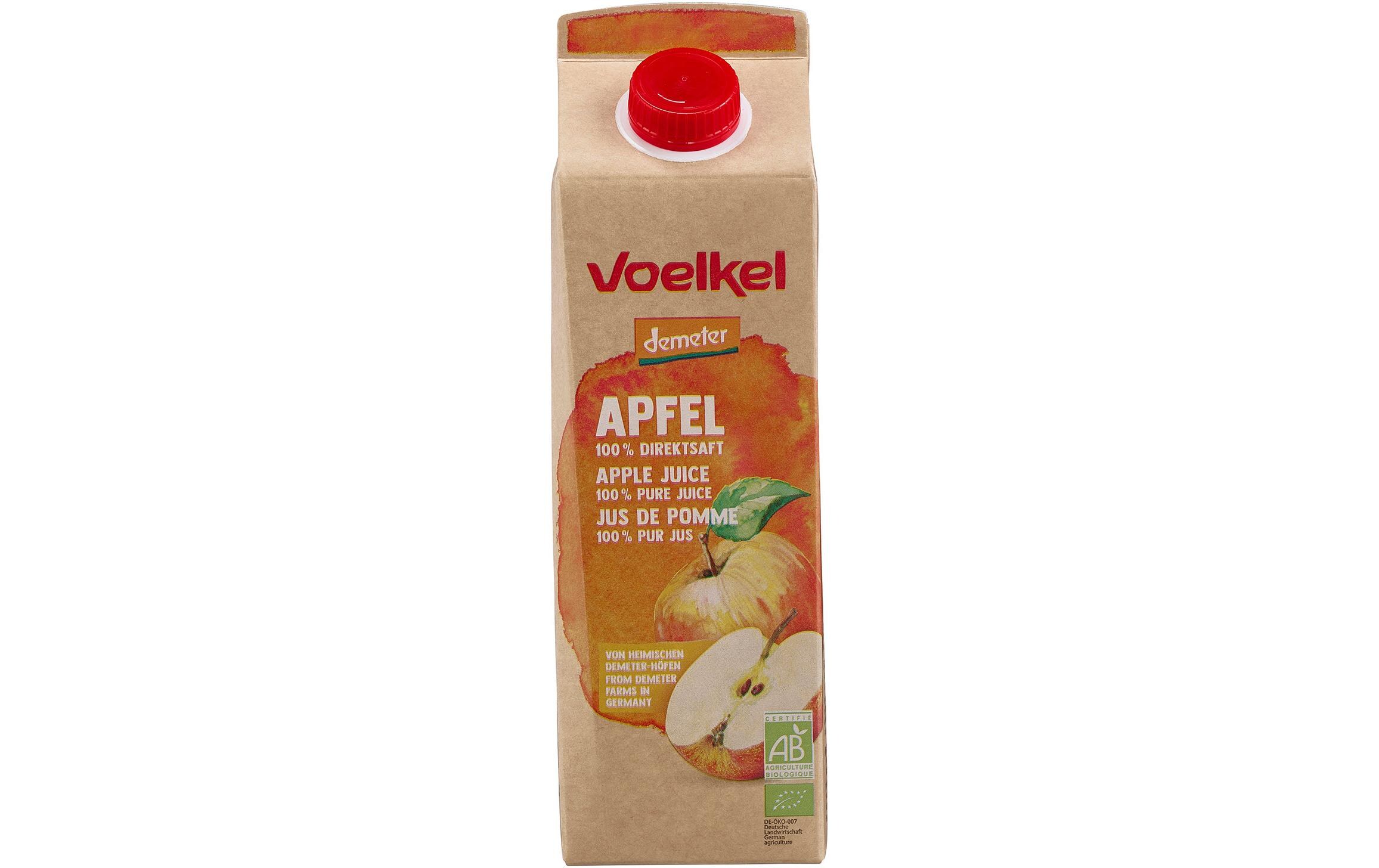 Bio Demeter Apfelsaft naturtrüb 1 lBio-zertifizierter Fruchtsaft