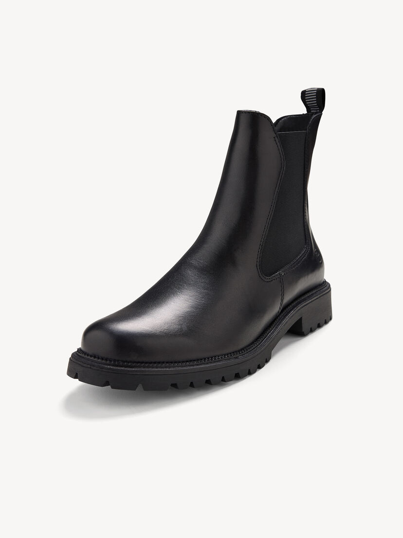 Leren Chelseaboot - zwart