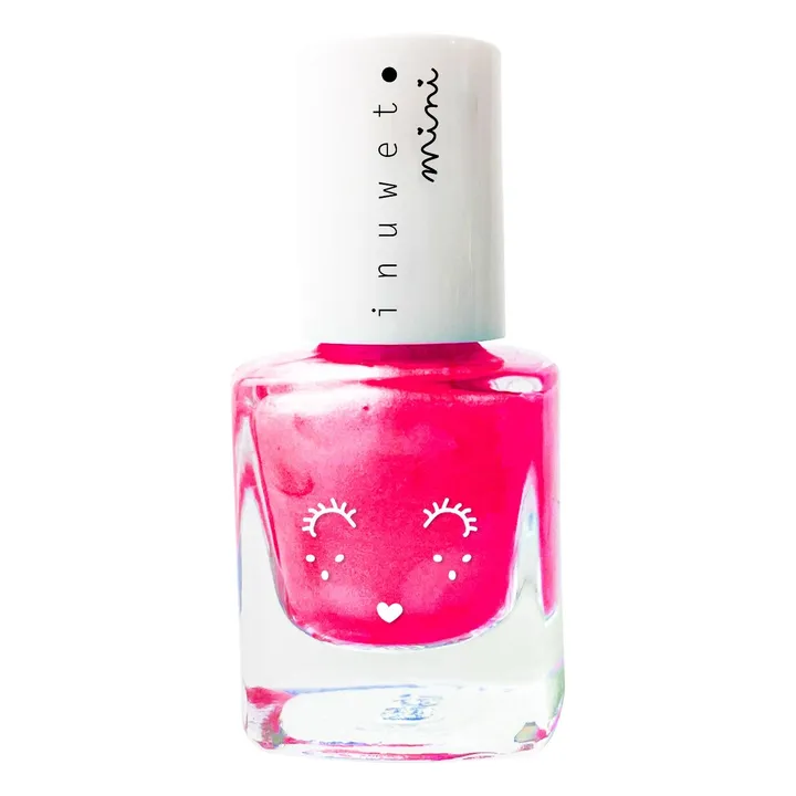 Inuwet Vernis enfant à l'eau parfumé Bubble Gum - 5ml | Rose fluo