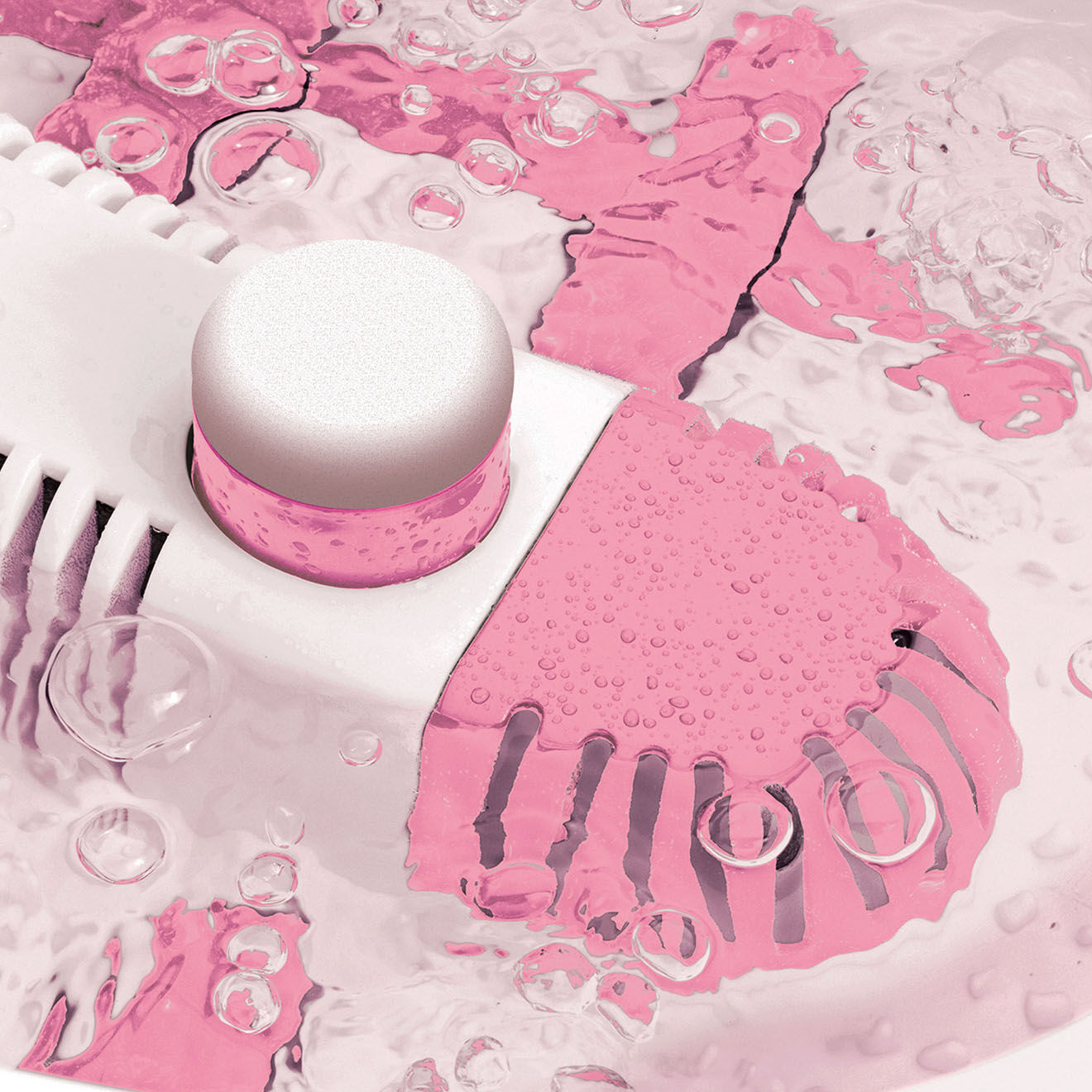 Yoghi Bain de pieds massant blanc/rose - 5 L