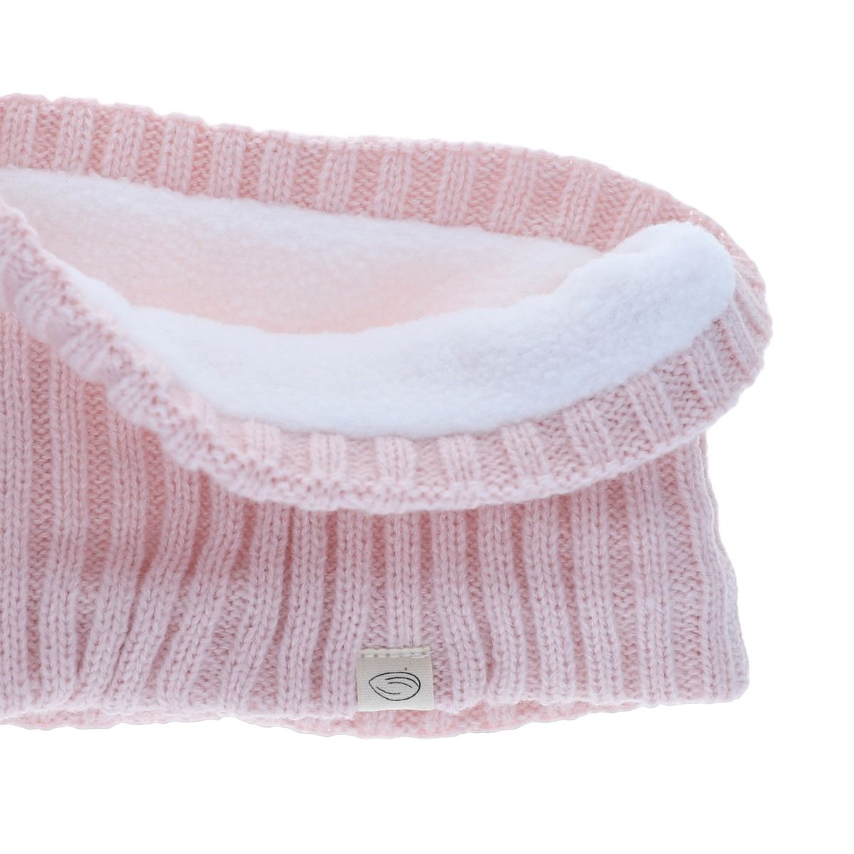 Tour de cou bébé rose pâle Amande