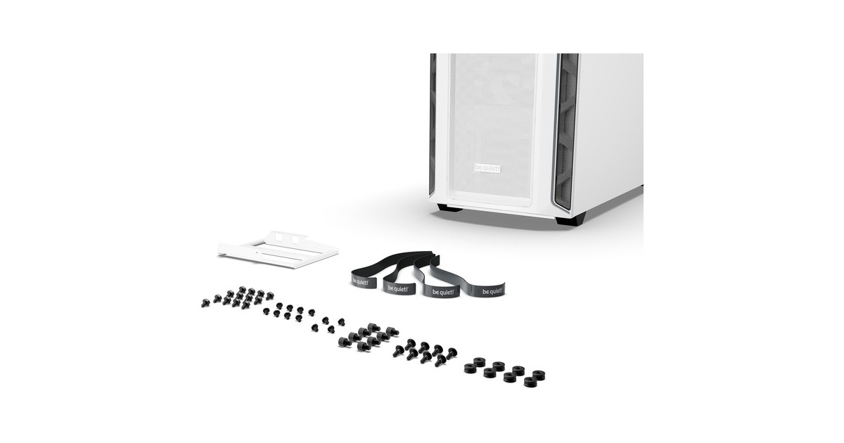 be quiet!Shadow Base 800 DX midi tower behuizing  (Wit | 2x USB-A | 1x USB-C | RGB | Tempered Glass)