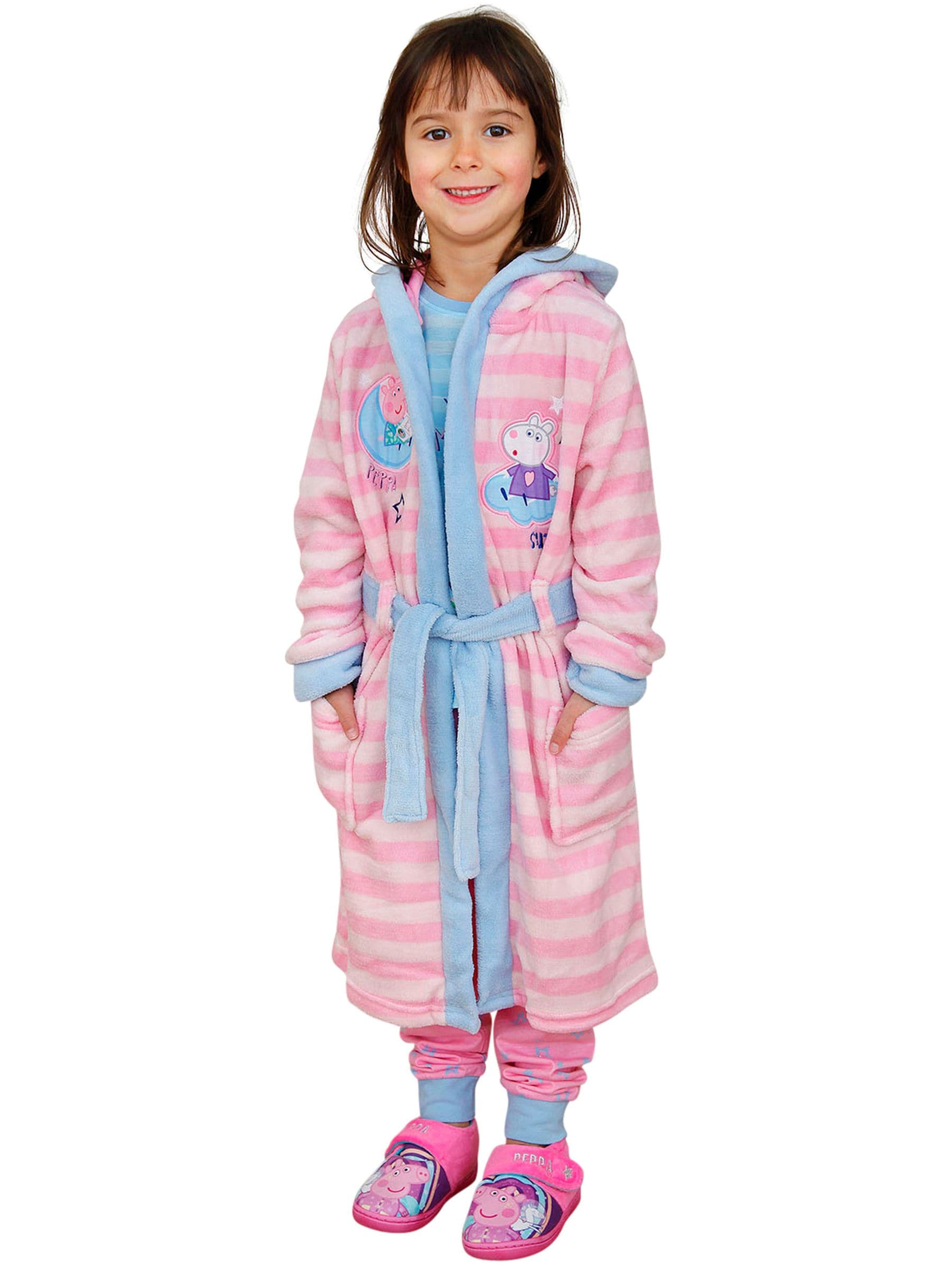 Personage 100% katoenen Peppa Pig badjas en pyjamaset