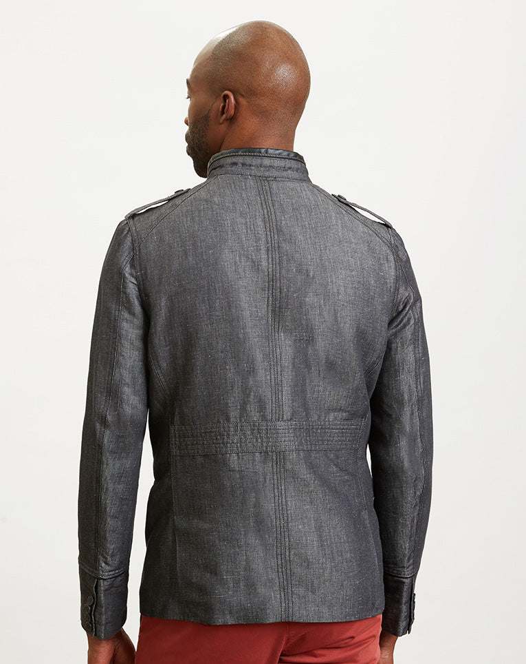 Veste courte militaire noire 