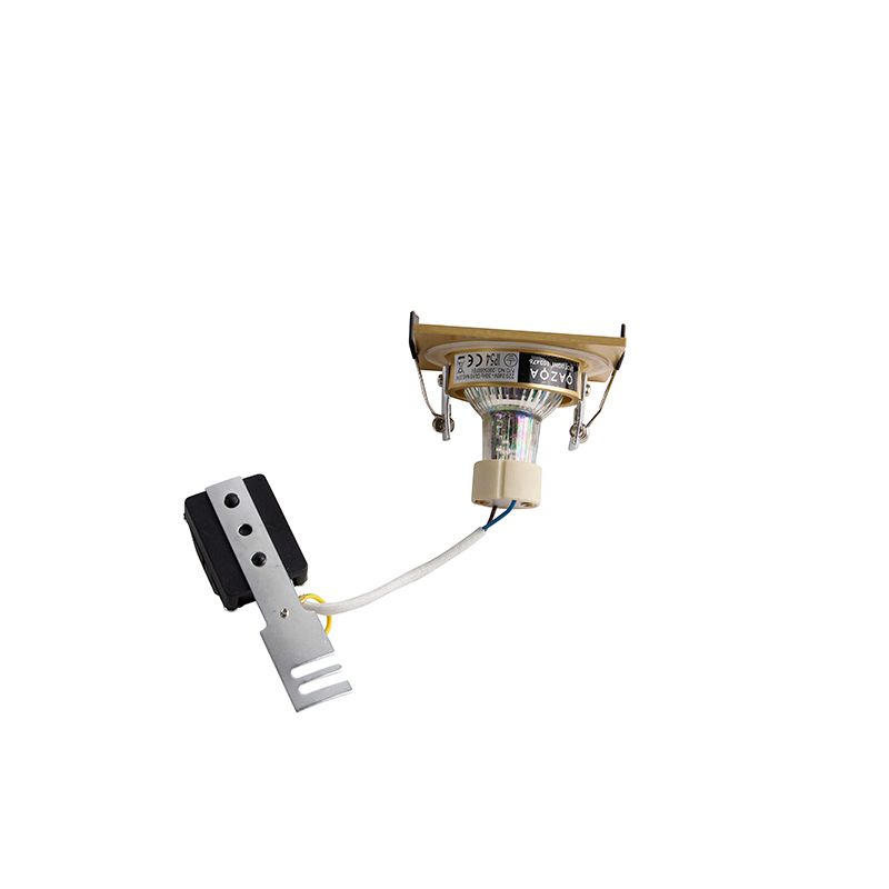 Moderne inbouwspot goud vierkant IP44 - Xena