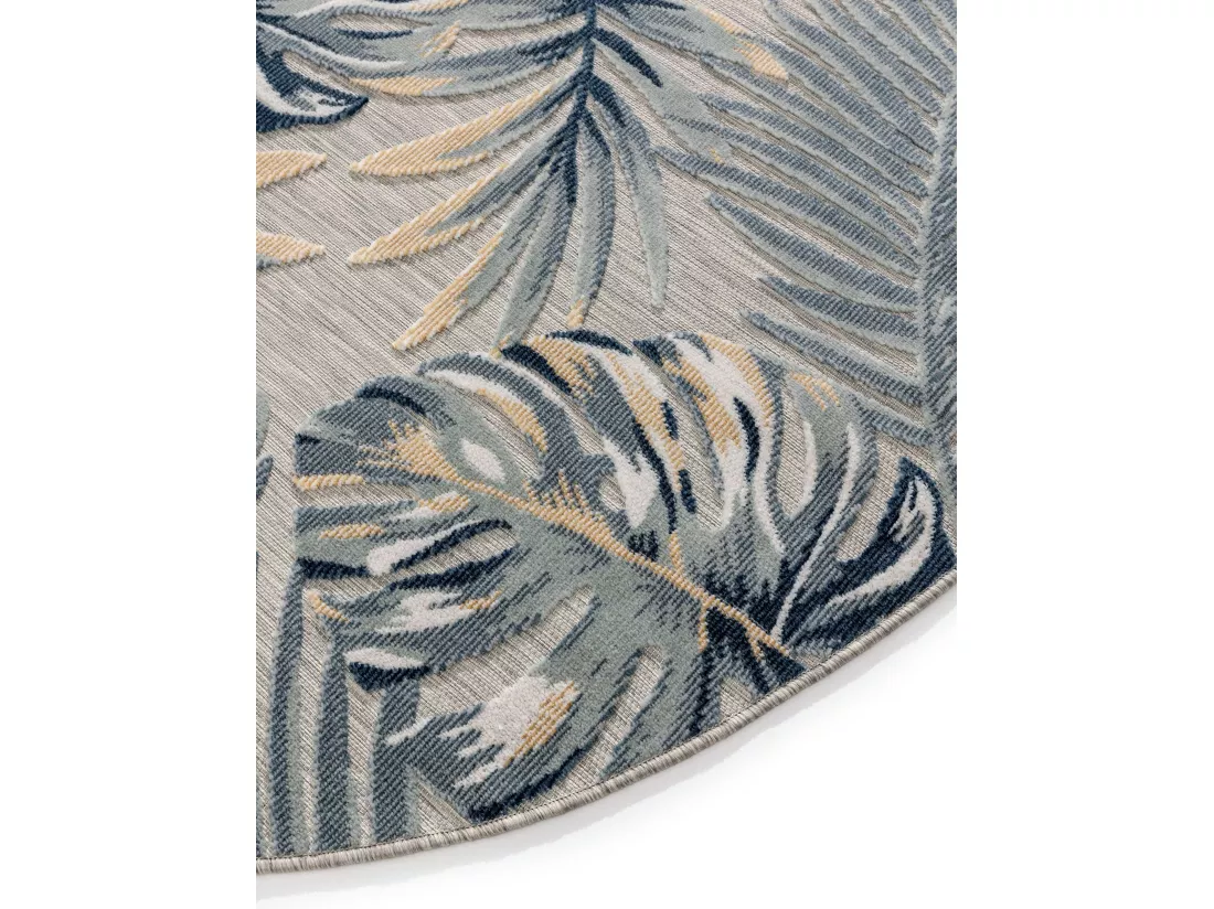 Tapis d'extérieur & intérieur Flora Multicouleur ø 200 cm rond
