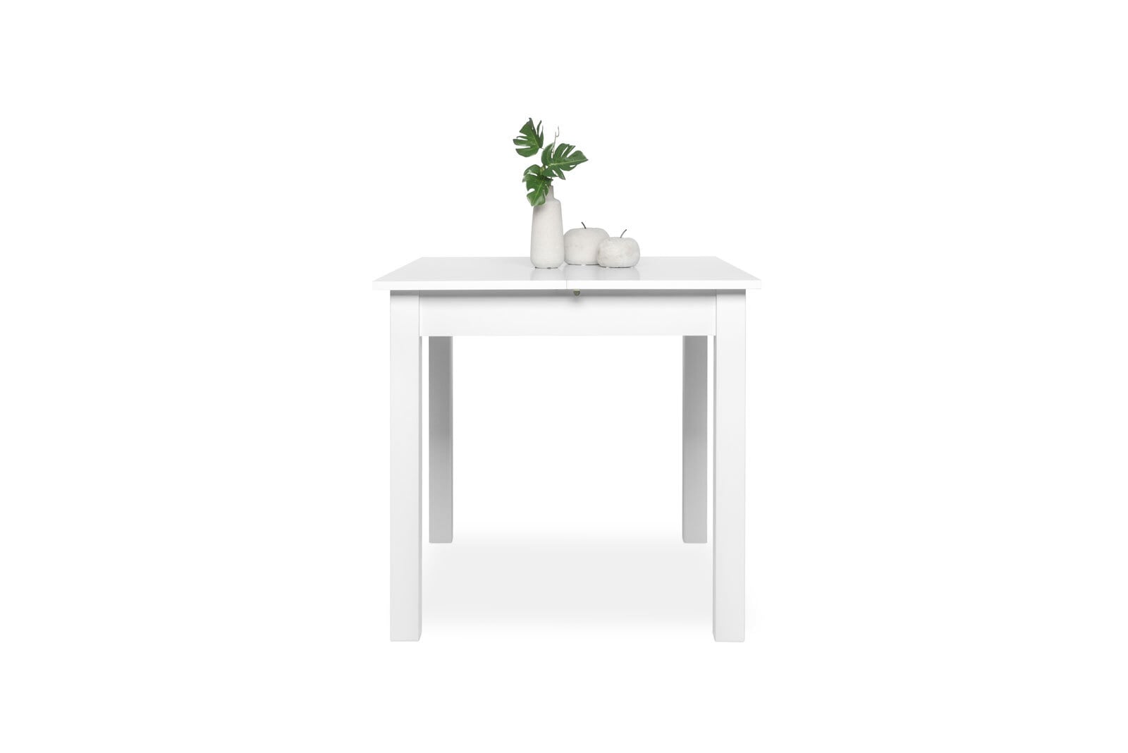 Tisch Coburg 80 weiß 80(120)x76,5x80 cm