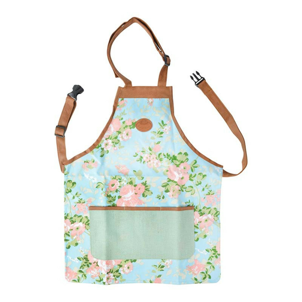 Tablier de jardin imprimé roses