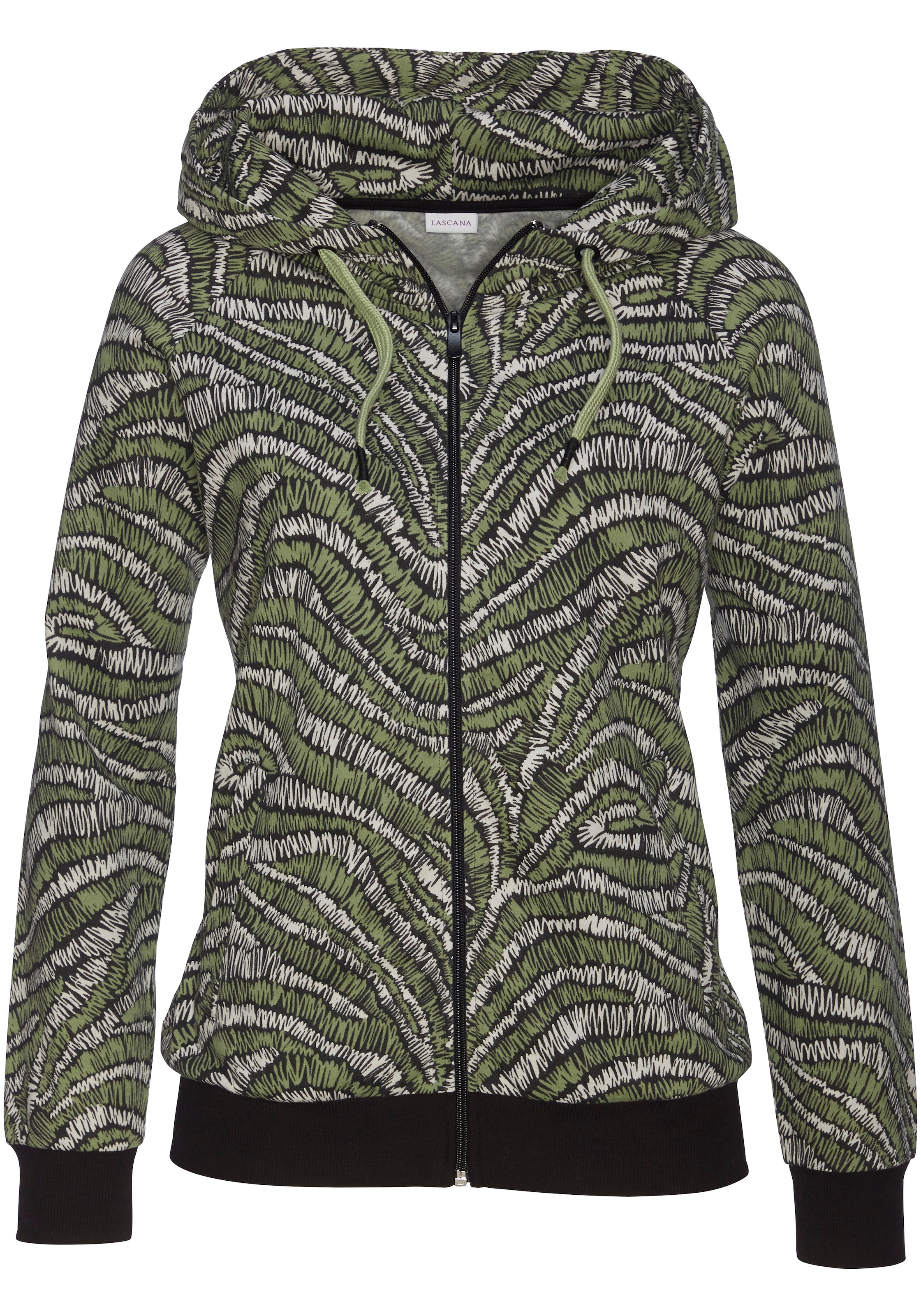 LASCANA Kapuzensweatjacke , mit Reissverschluss, Loungewear