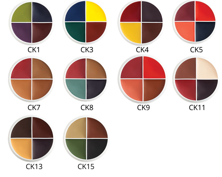 Ben Nye - CK Wheel FX, 4er Palette, 0,5oz.