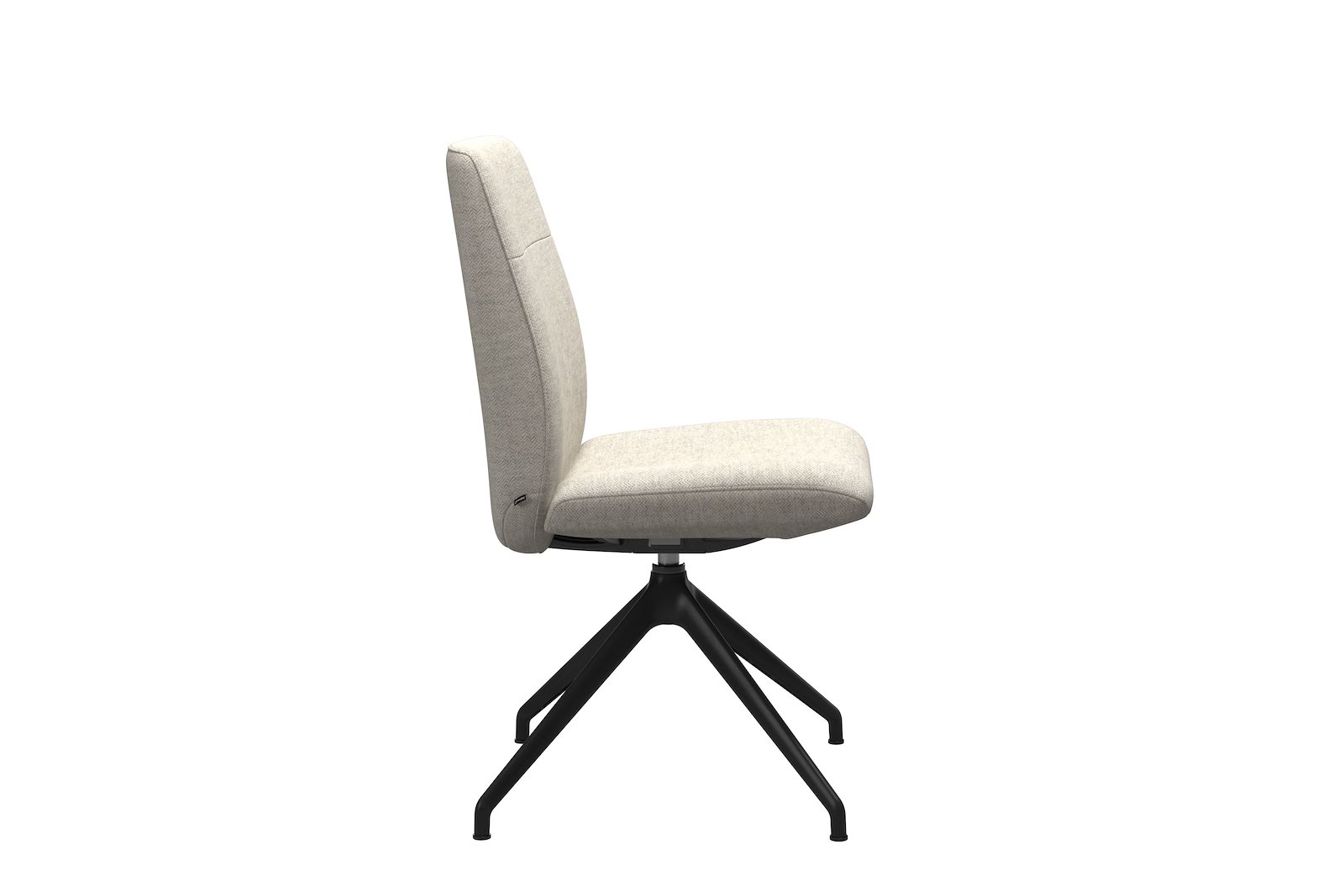 Chilli spisestol Tekstil Peony - Light Beige - Sort