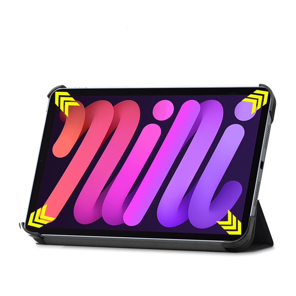iPad Mini 7 (2024) / Mini 6 (2021) Leder Tasche Smart Cover Schutzhülle - Don't Touch Me