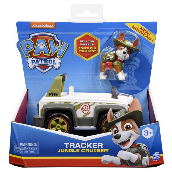 Véhicule + Figurine Tracker La Pat' Patrouille