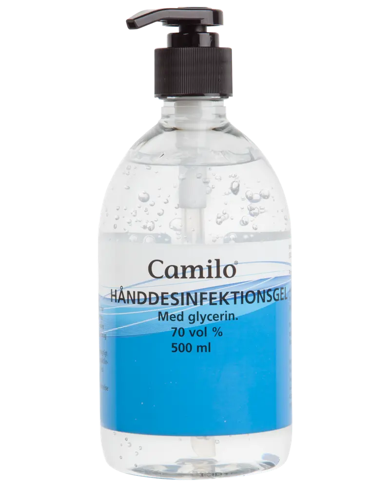Hånddesinfektionsgel 70% 500 ml