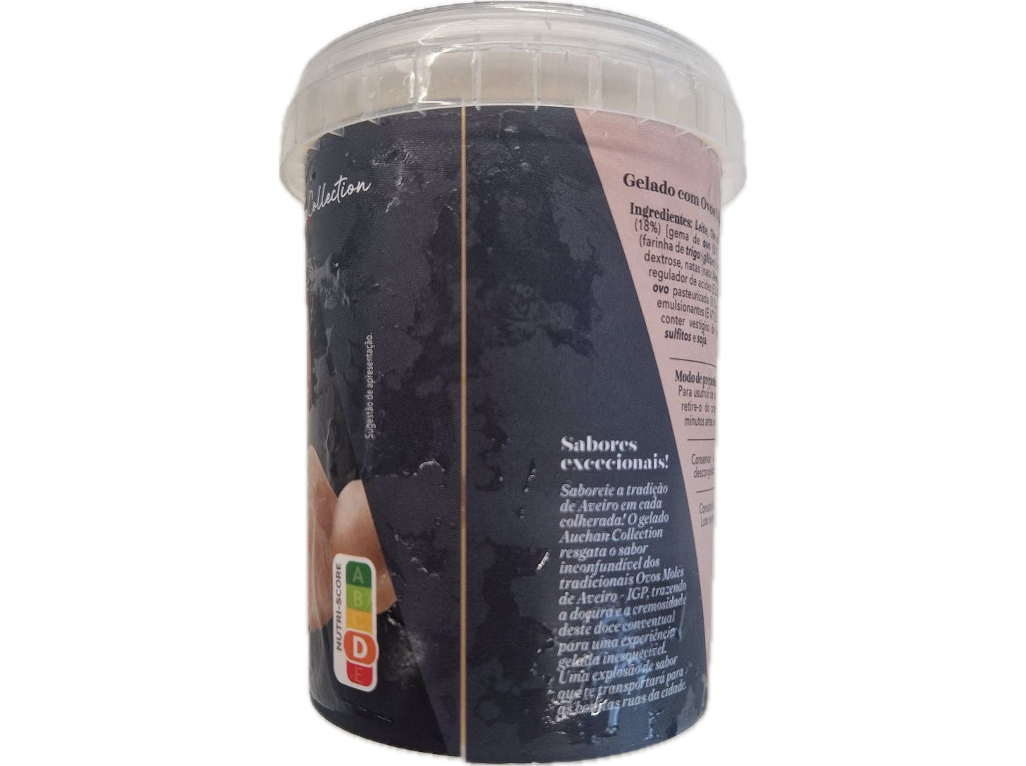 GELADO AUCHAN COLLECTION OVOS MOLES DE AVEIRO IGP 450ML