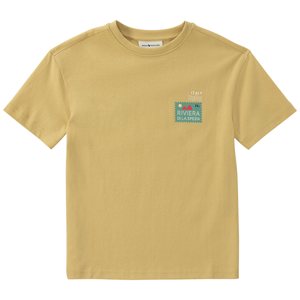 Jonas Nielsen Jungen T-Shirt mit Backprint gelb
