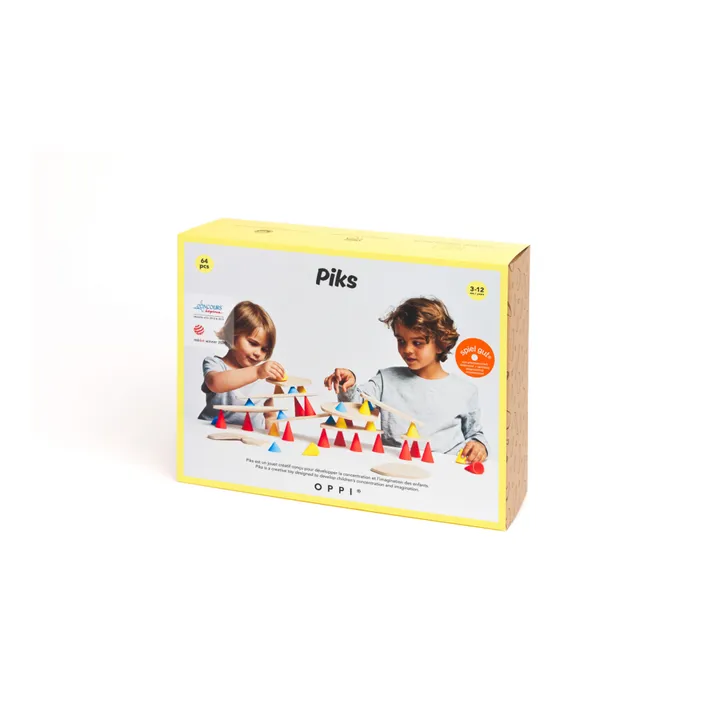 OPPI Jeu de construction et d'équilibre Piks - 64 pièces