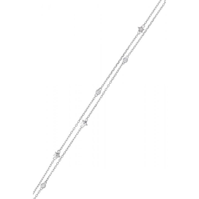 Bracelet Or Blanc et Diamant