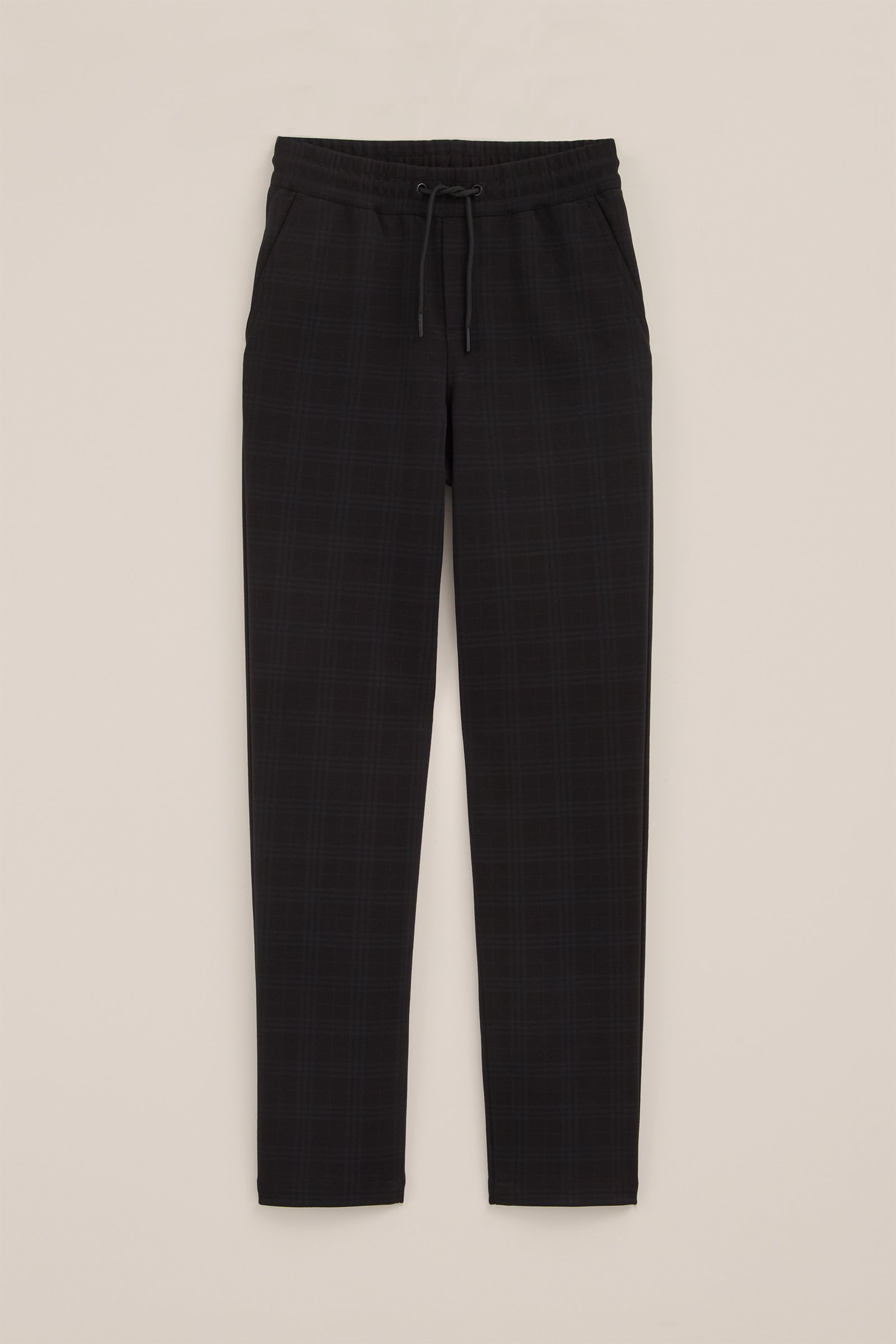 Jongens slim fit pantalon met dessin WE Fashion Zwart