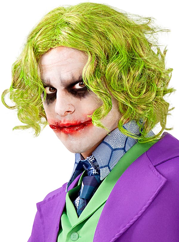 Funidelia | Joker parykk - The Dark Knight OFFISIELL til mann ▶ Superhelt, DC Comics, Skurker, tilbehør til kostymer