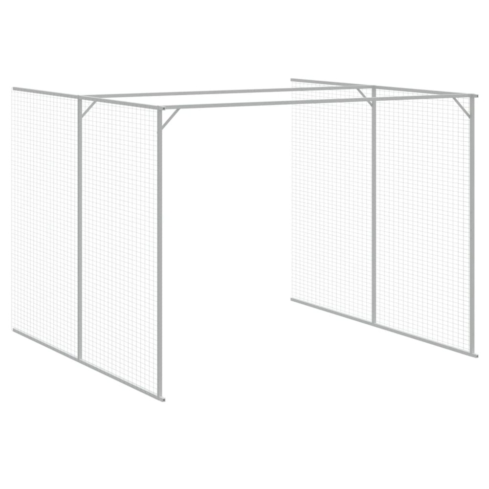Niche pour chien avec cour gris clair 214x1273x181 cm