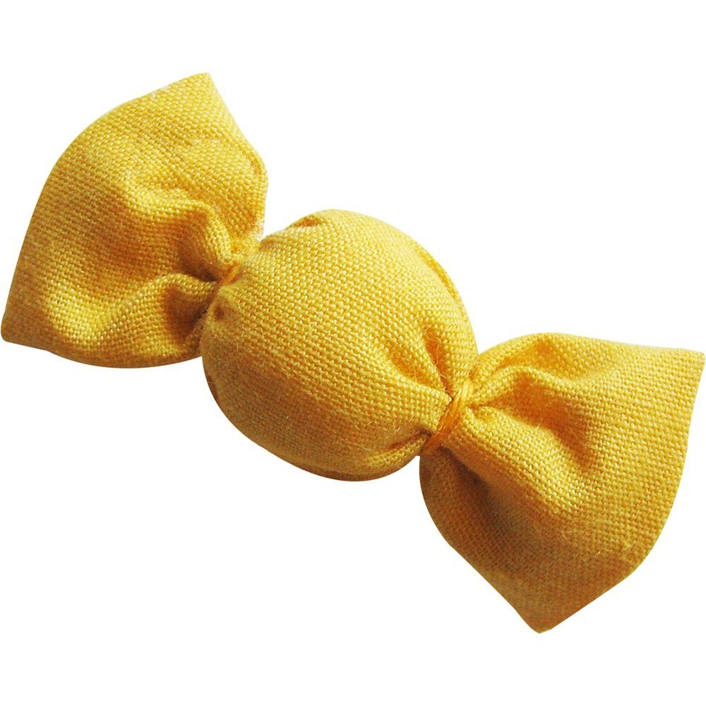 Petite Barrette Mini Bonbon Jaune Ocre