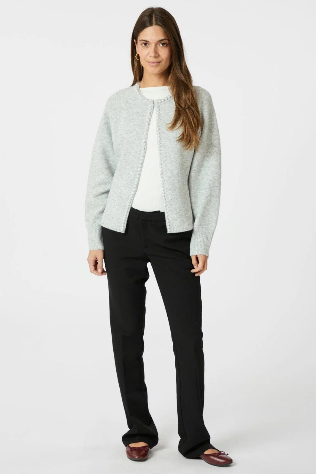 Neo Noir Lilly Pearl Knit Cardigan 163563
