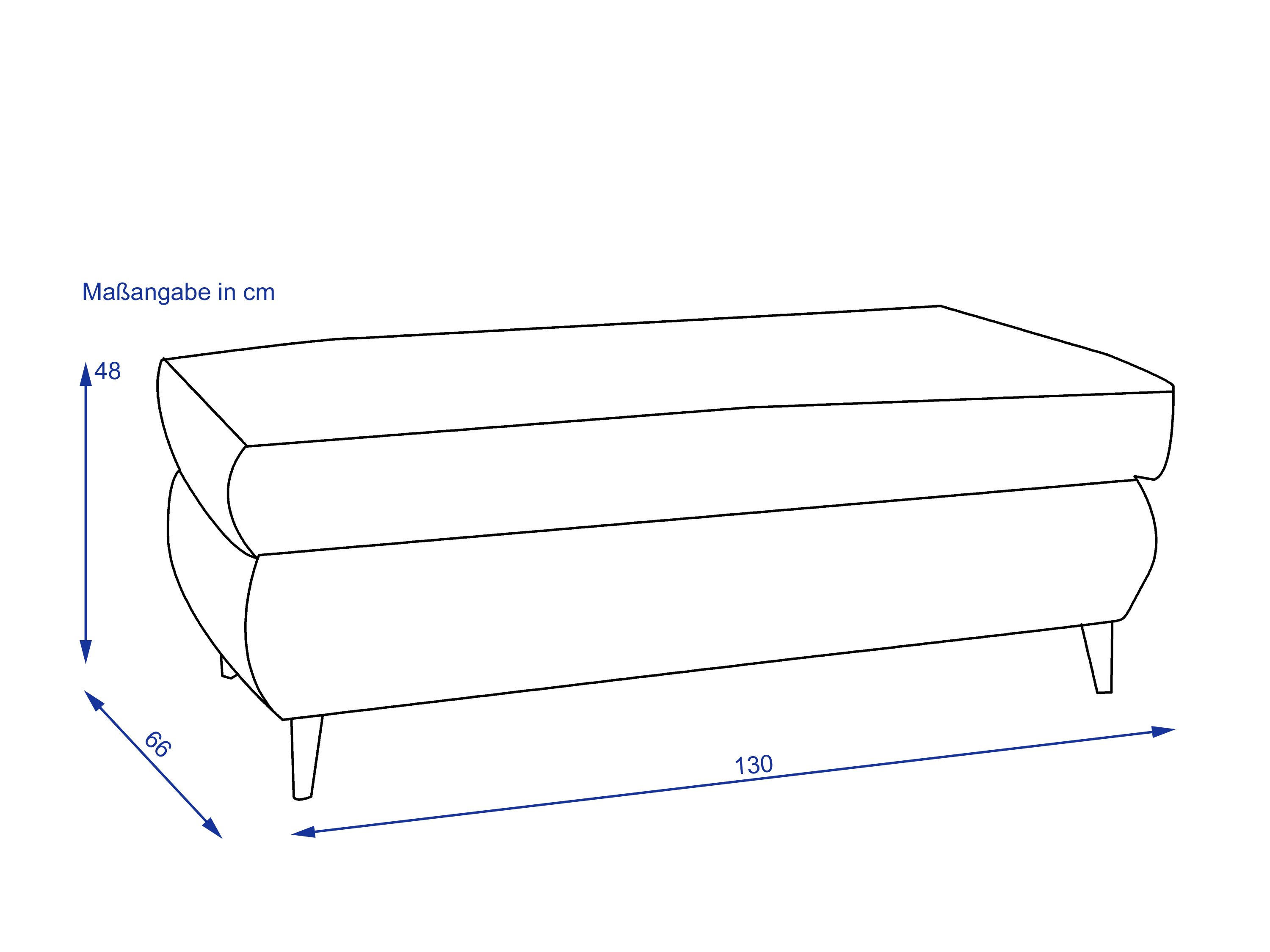 Hocker XXL SP MARA Stoff Belle