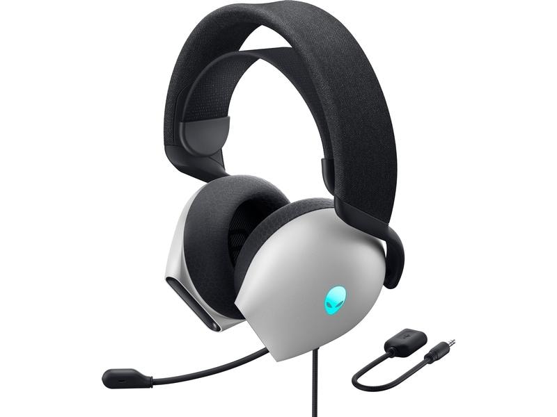 Dell Headset Alienware AW520H-W-DEAM Schwarz/Weiss Komfortables Gaming-Headset für PC und Spielkonsolen