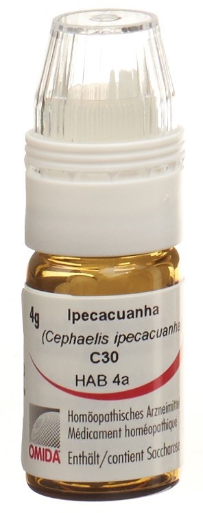Omida Ipecacuanha Glob 30 C mit Dosierhilfe 4 g