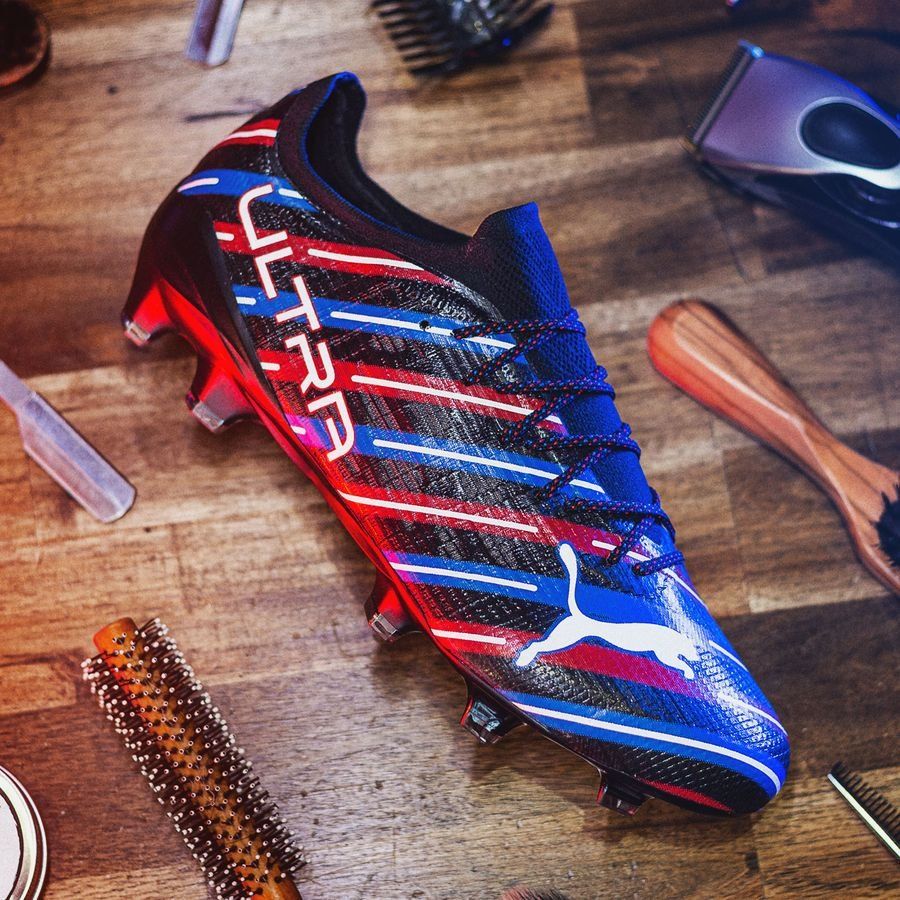 PUMA X Unisport Ultra 1.4 FG/AG Barbershop - Noir/Blanc/Bleu/Rouge ÉDITION LIMITÉE