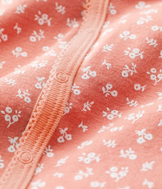 Combicourt fleuri bébé en coton biologique